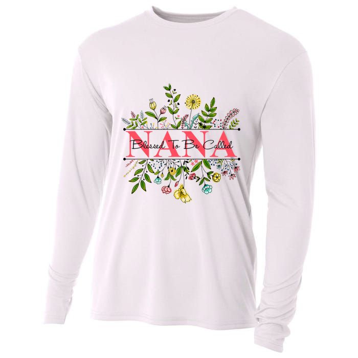 Wildflower Nana Blessed To Be Called Nana Cooling Performance Long Sleeve Crew