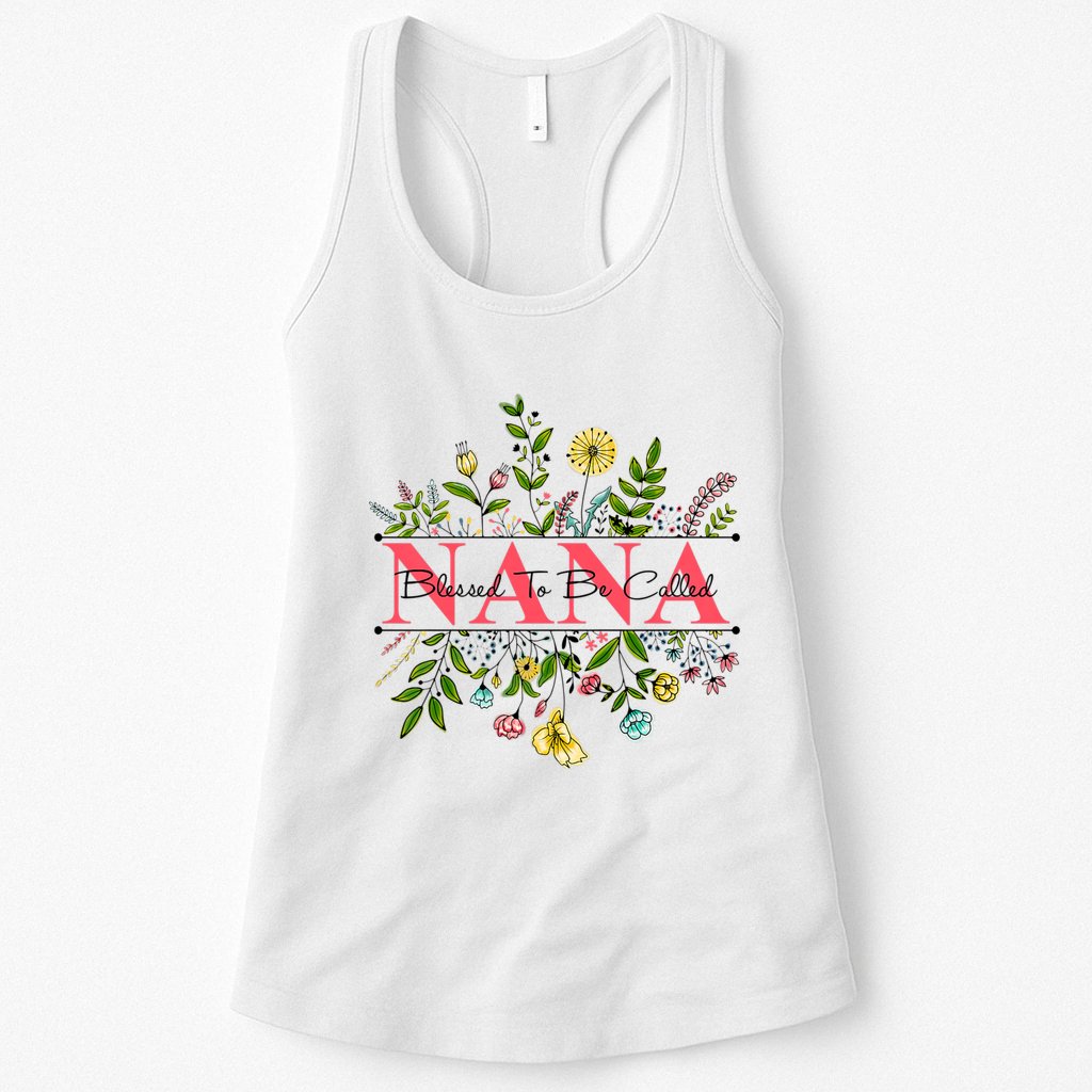 Wildflower Nana Blessed To Be Called Nana Womens Tank Top
