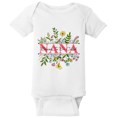 Wildflower Nana Blessed To Be Called Nana Baby Bodysuit