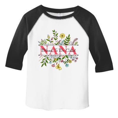 Wildflower Nana Blessed To Be Called Nana Toddler Fine Jersey T-Shirt