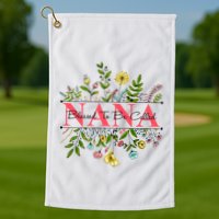 Wildflower Nana Blessed To Be Called Nana Golf Towel