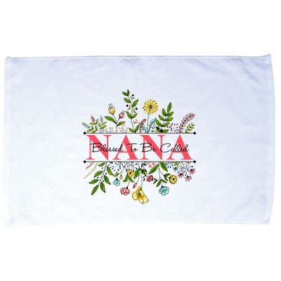 Wildflower Nana Blessed To Be Called Nana Microfiber Hand Towel