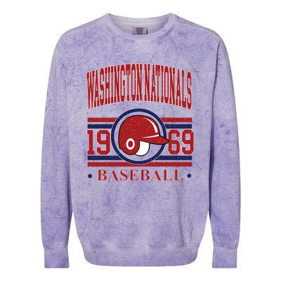 Washington Nationals Baseball Team Lover Supporter Colorblast Crewneck Sweatshirt