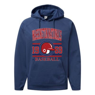 Washington Nationals Baseball Team Lover Supporter Performance Fleece Hoodie