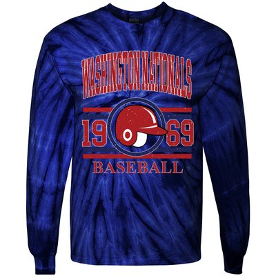 Washington Nationals Baseball Team Lover Supporter Tie-Dye Long Sleeve Shirt