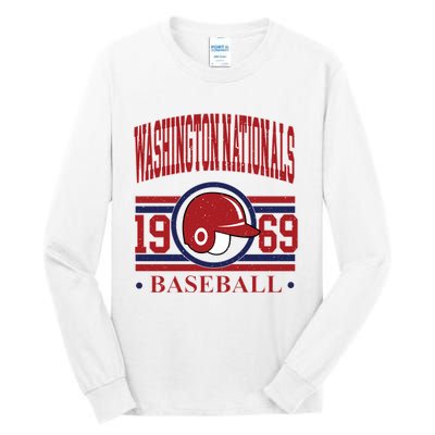 Washington Nationals Baseball Team Lover Supporter Tall Long Sleeve T-Shirt