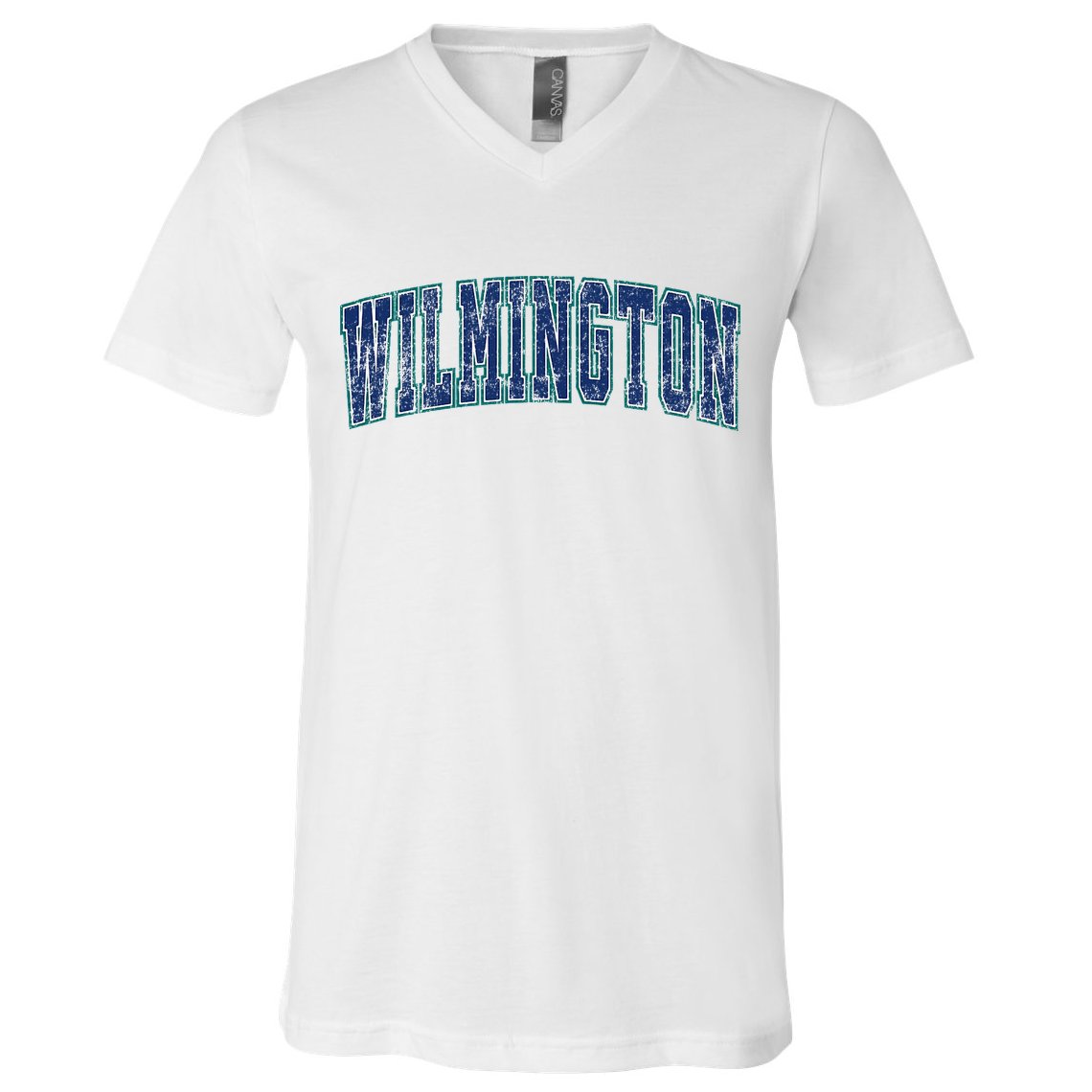 Wilmington North Carolina Nc Vintage Athletic Sports V-Neck T-Shirt