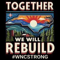 Western North Carolina Together We Will Rebuild Wnc Strong Doggie Tank