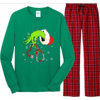 Women Nurse Christmas Stethoscope Nurses Xmas Pajamas Santa Gift Long Sleeve Pajama Set