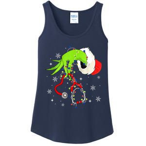 Women Nurse Christmas Stethoscope Nurses Xmas Pajamas Santa Gift Ladies Essential Tank