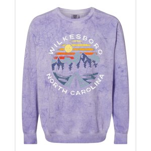 Wilkesboro North Carolina Mountains Vacation Souvenir Colorblast Crewneck Sweatshirt