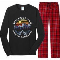 Wilkesboro North Carolina Mountains Vacation Souvenir Long Sleeve Pajama Set