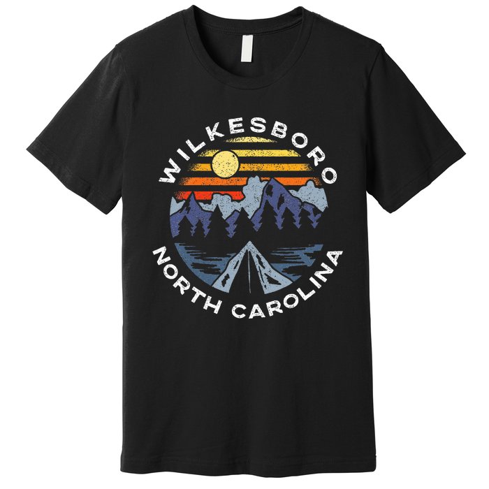 Wilkesboro North Carolina Mountains Vacation Souvenir Premium T-Shirt