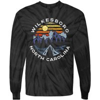 Wilkesboro North Carolina Mountains Vacation Souvenir Tie-Dye Long Sleeve Shirt