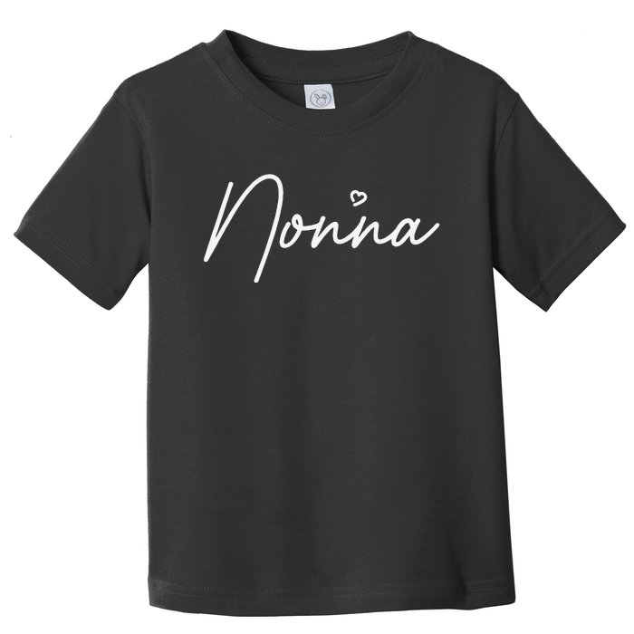 Women's Nonna Cute Mother's Day Gift In Italian Grandma Toddler T-Shirt