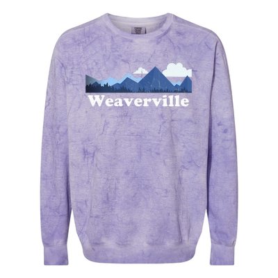 Weaverville North Carolina Blue Ridge Mountains Nc Colorblast Crewneck Sweatshirt