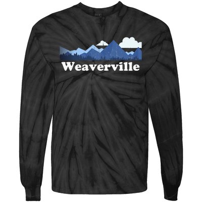 Weaverville North Carolina Blue Ridge Mountains Nc Tie-Dye Long Sleeve Shirt