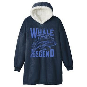 Whale Nautical Club Across The Blue Ocean With Legend Hooded Wearable Blanket