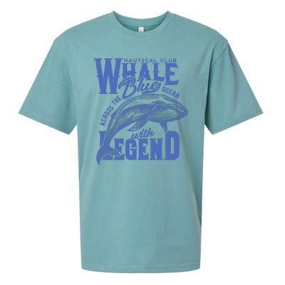 Whale Nautical Club Across The Blue Ocean With Legend Sueded Cloud Jersey T-Shirt