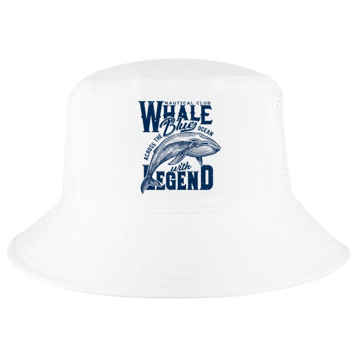 Whale Nautical Club Across The Blue Ocean With Legend Cool Comfort Performance Bucket Hat