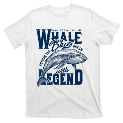 Whale Nautical Club Across The Blue Ocean With Legend T-Shirt