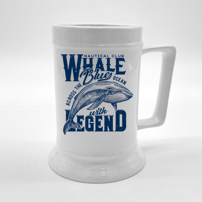 Whale Nautical Club Across The Blue Ocean With Legend Beer Stein