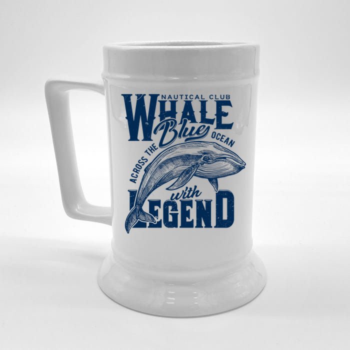 Whale Nautical Club Across The Blue Ocean With Legend Beer Stein