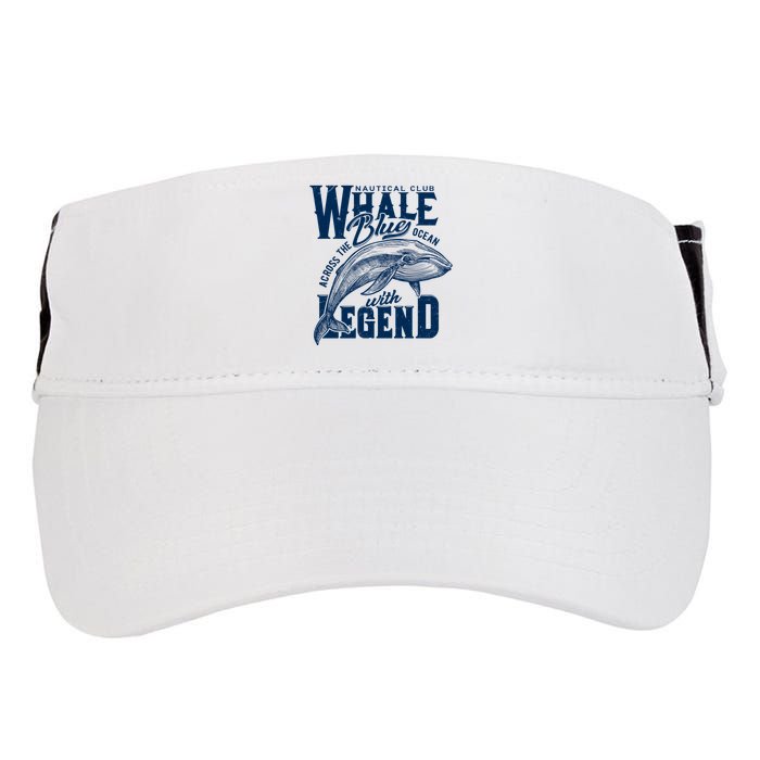Whale Nautical Club Across The Blue Ocean With Legend Adult Drive Performance Visor