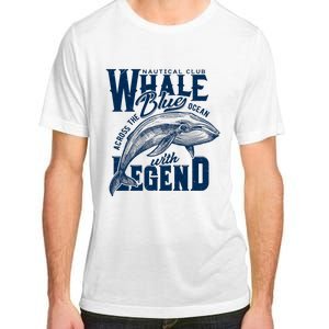 Whale Nautical Club Across The Blue Ocean With Legend Adult ChromaSoft Performance T-Shirt