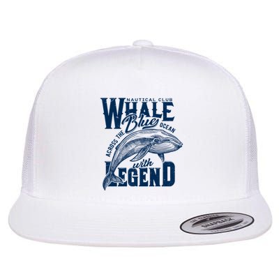 Whale Nautical Club Across The Blue Ocean With Legend Flatbill Hat