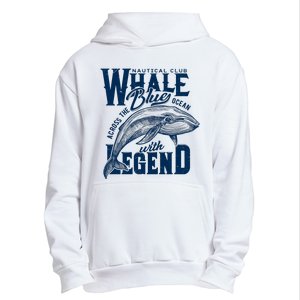 Whale Nautical Club Across The Blue Ocean With Legend Urban Pullover Hoodie