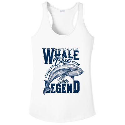 Whale Nautical Club Across The Blue Ocean With Legend Ladies PosiCharge Competitor Racerback Tank