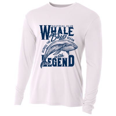 Whale Nautical Club Across The Blue Ocean With Legend Cooling Performance Long Sleeve Crew