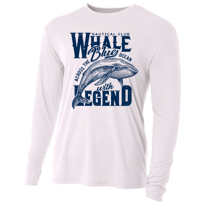 Whale Nautical Club Across The Blue Ocean With Legend Cooling Performance Long Sleeve Crew