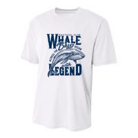 Whale Nautical Club Across The Blue Ocean With Legend Youth Performance Sprint T-Shirt