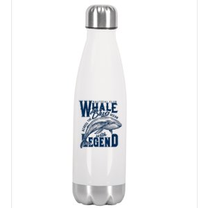 Whale Nautical Club Across The Blue Ocean With Legend Stainless Steel Insulated Water Bottle