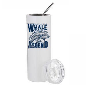 Whale Nautical Club Across The Blue Ocean With Legend Stainless Steel Tumbler