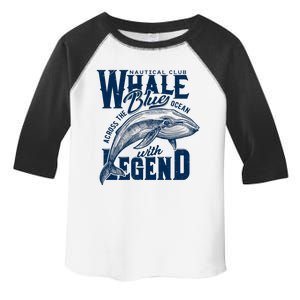 Whale Nautical Club Across The Blue Ocean With Legend Toddler Fine Jersey T-Shirt