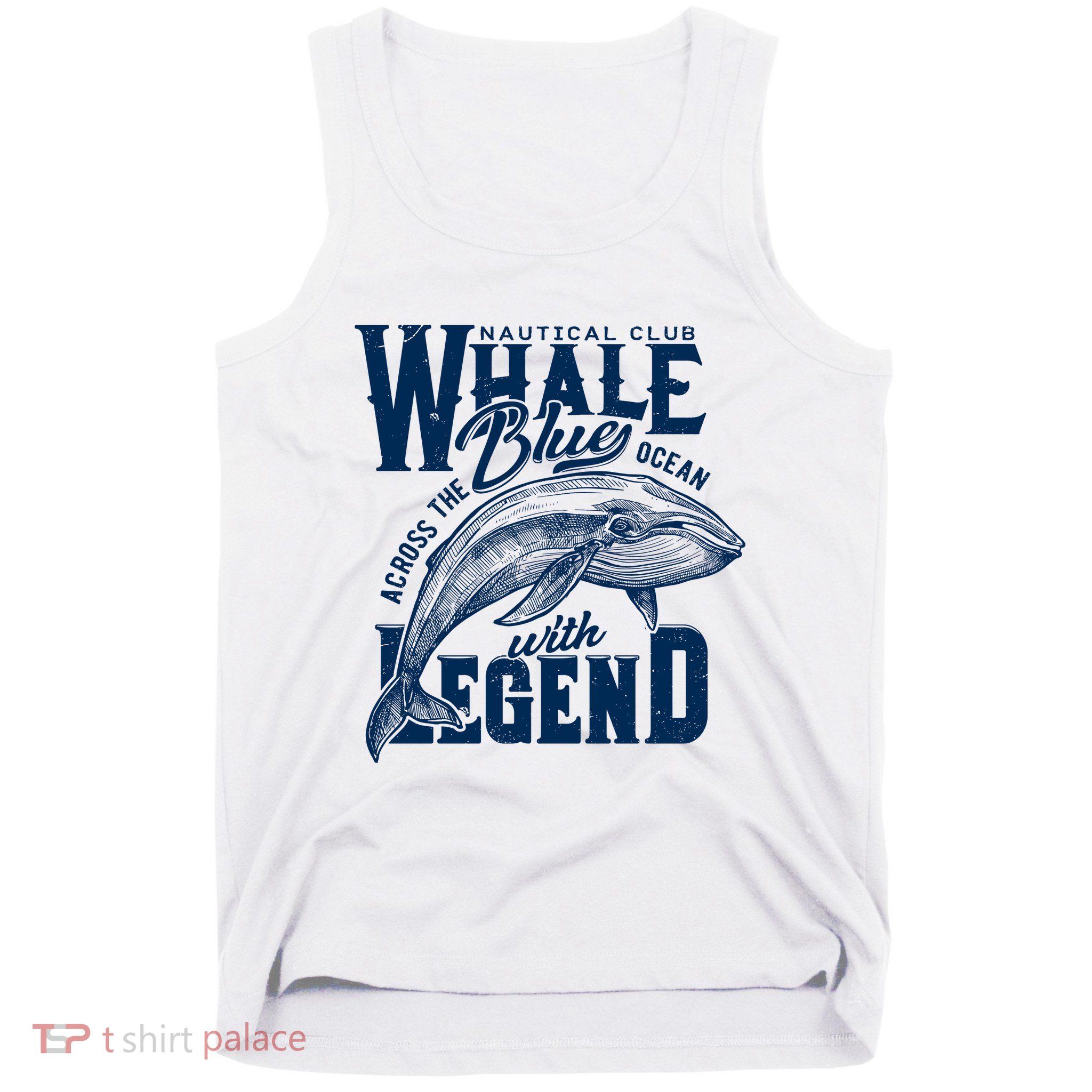 Whale Nautical Club Across The Blue Ocean With Legend Tank Top