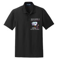 WoI Never Dreamed Id Grow Up Super Sexy Camping Lady Camper Dry Zone Grid Polo