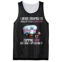 WoI Never Dreamed Id Grow Up Super Sexy Camping Lady Camper Mesh Reversible Basketball Jersey Tank