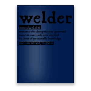 Welder Noun Definition Flame Metalsmith Fabricator Poster