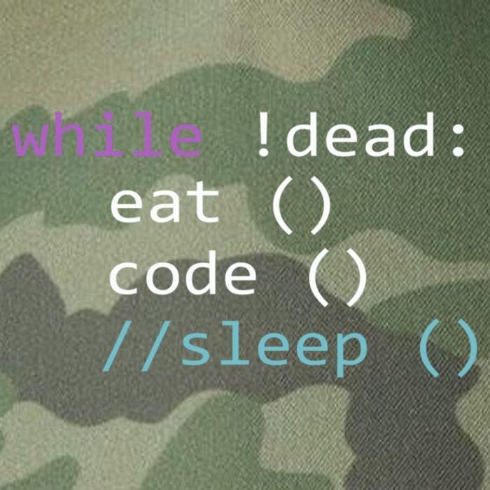 While Not Dead Eat Sleep Code Tech Hack Science Programming Legacy Tie Dye Trucker Hat