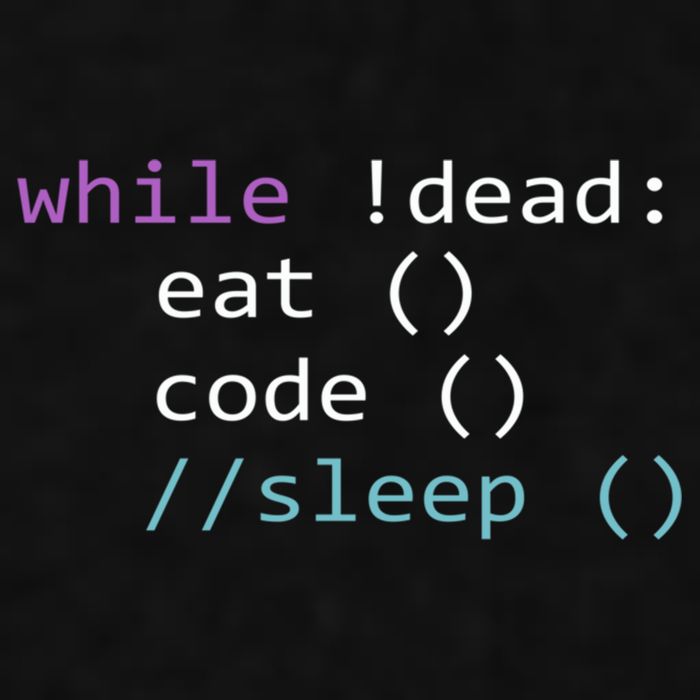 While Not Dead Eat Sleep Code Tech Hack Science Programming Ladies PosiCharge Tri-Blend Wicking Tank