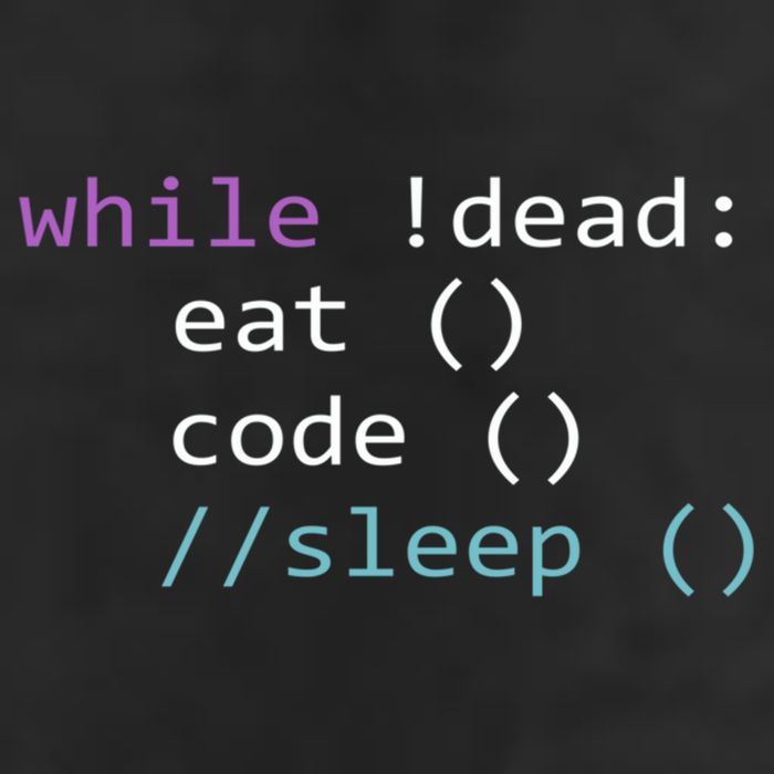 While Not Dead Eat Sleep Code Tech Hack Science Programming Cool Comfort Performance Bucket Hat