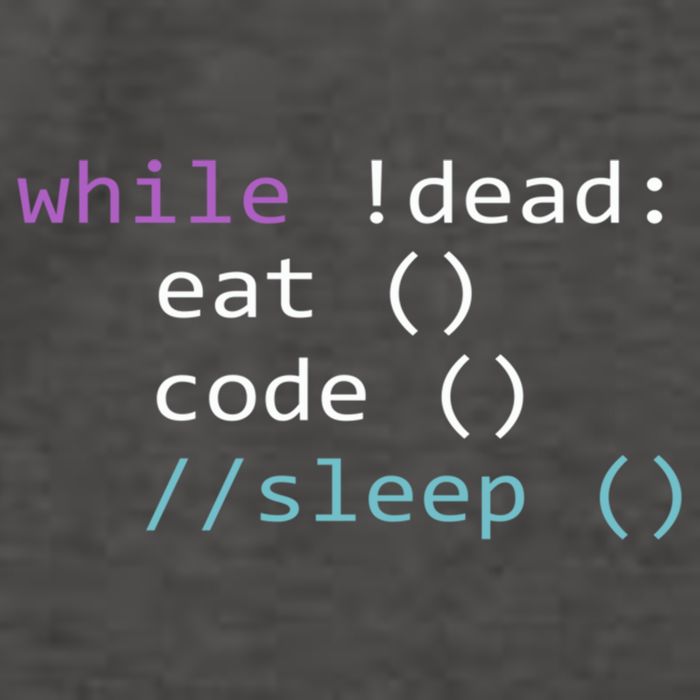 While Not Dead Eat Sleep Code Tech Hack Science Programming Vector Backpack