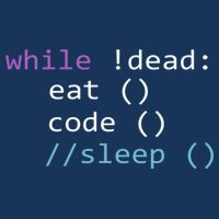 While Not Dead Eat Sleep Code Tech Hack Science Programming Infant Baby Jersey Bodysuit
