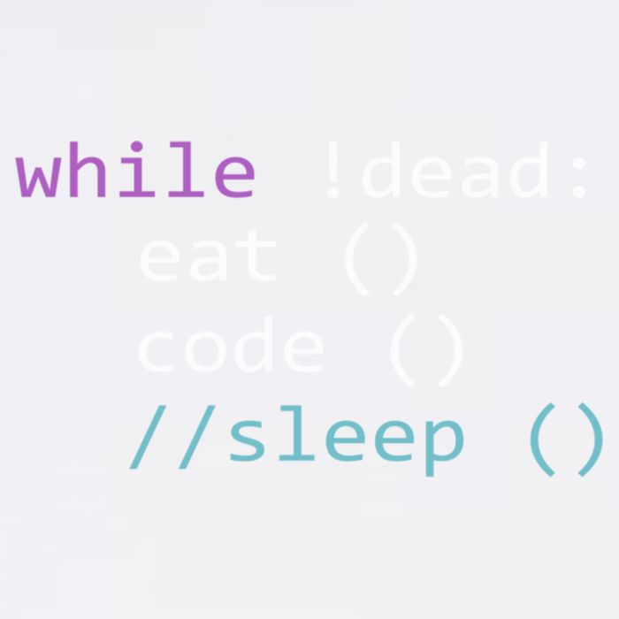 While Not Dead Eat Sleep Code Tech Hack Science Programming Garment-Dyed Sweatshirt