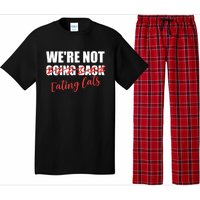 WeRe Not Eating Cats WeRe Not Going Back Kamala 2024 Pajama Set