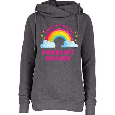 Worlds Nicest Forklift Driver Shirts Sarcastic Forklift Womens Funnel Neck Pullover Hood